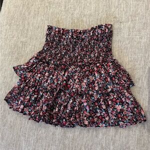 Floral mini skirt
